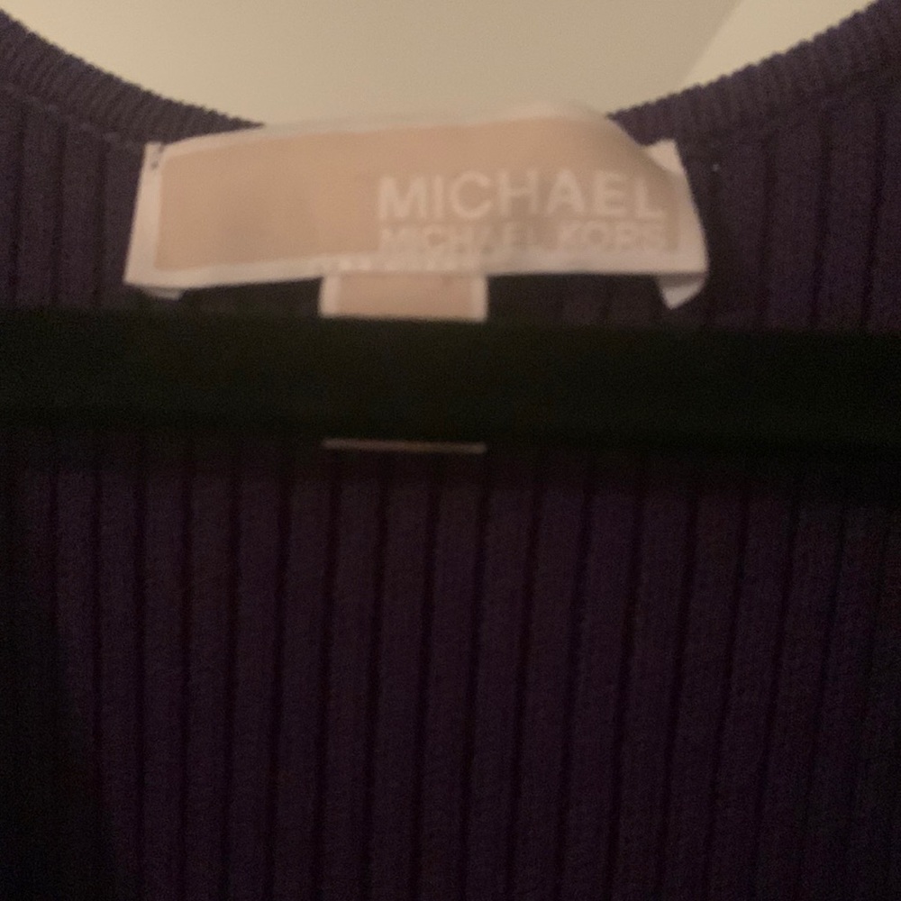 Michael Kors Ribbed Knit midi bodycon sweater dress